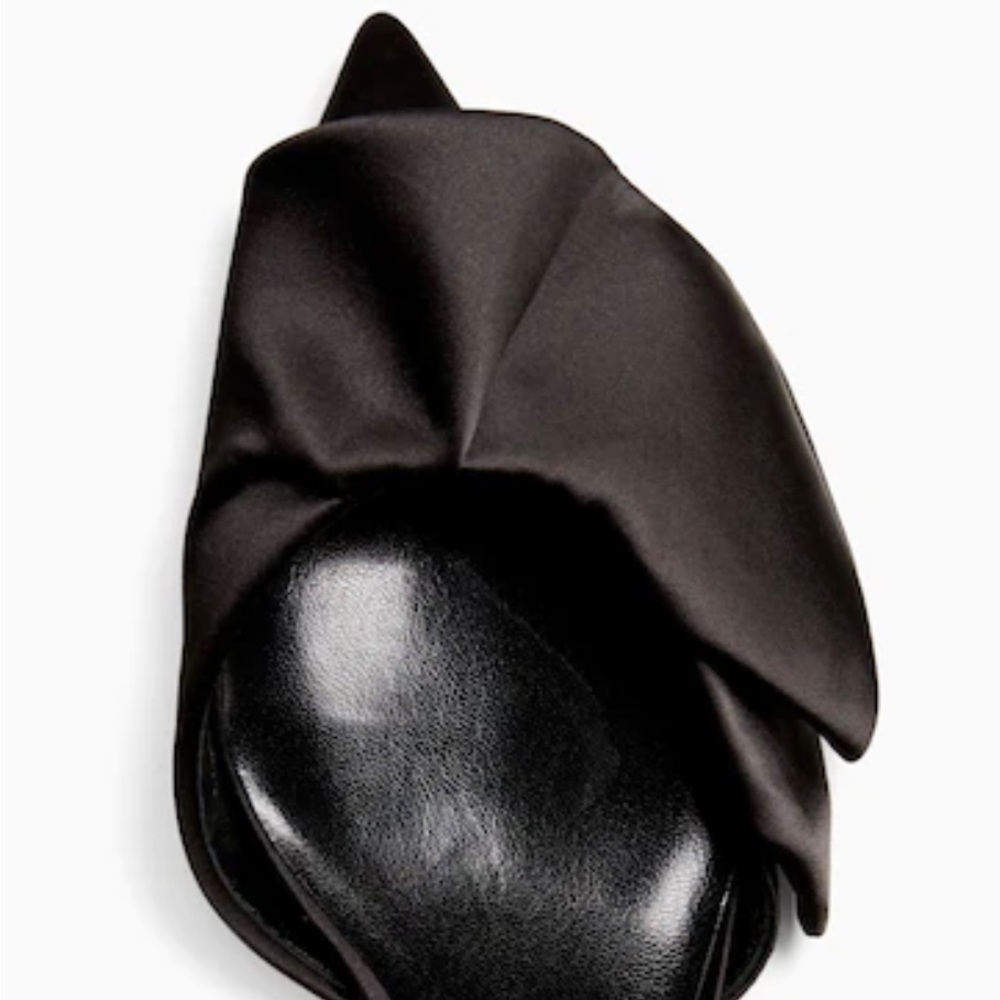 🆕 KATE SPADE New in Box Dahlia Black Satin Kitten Heel Pumps